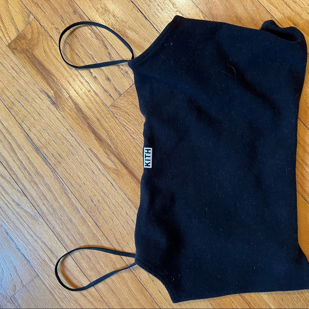 Kith black crop top size medium